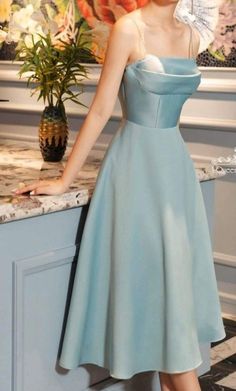 Korean Fashion Women Dresses, Hot Prom Dress, Satin Evening Dresses, Engagement Dresses, Pretty Prom Dresses, Vestidos Vintage, Black Prom Dresses, Prom Dresses Lace, Glam Dresses