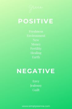 a green poster with the words negative, negative and negative in white lettering on it