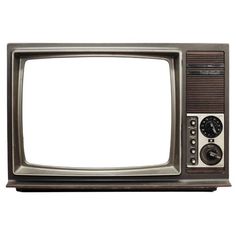 an old fashioned television set with no screen