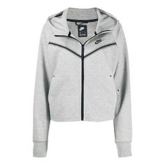 WMNS Nike Tech Fleece Windrunner Hooded Jacket Grey Womens CW4298-063 (Zipper/Women's) Nike Tech Jacket, Tech Jacket, Tech Women, Designer Hoodies, White Fleece, Nike Tech Fleece, Nike Tech, Tech Fleece, Grey Nikes