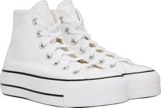 White Chuck Taylors, White Chucks, Converse White, Canvas Sneakers, Chuck Taylor All Star, Chuck Taylor, Chuck Taylors, High Top, Patch Logo