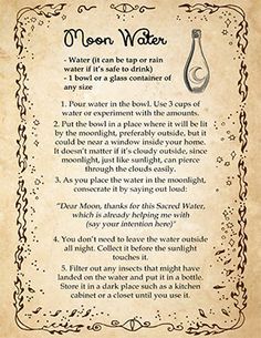 Wicca for Beginners: Free Printable Book of Shadows Grimoire – Spells8 Recipe Printable, Wicca For Beginners, Moon Water, Witchcraft Books