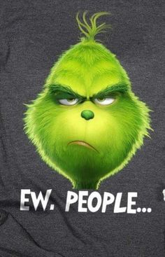 the grin face is shown in this t - shirt that says, ew people