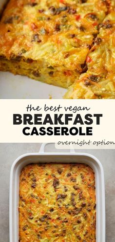 the best vegan breakfast casserole ever