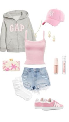 Girly Summer Outfits, Outfit Inspo Summer, Outfit Inspo Casual, Casual Preppy Outfits, Trendy Outfits For Teens, Cute Lazy Day Outfits, Cute Preppy Outfits, Summer Fits, Simple Trendy Outfits