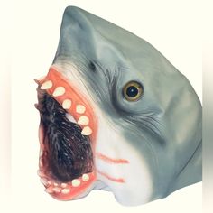 Nwot Jaws Shark Mask Costume Killer Shark Mask. Very Realistic Never Worn One Size Fits Most Shark Mask, Jaws Shark, Shark Costume, Mask For Halloween, Shark Costumes, Mask Costume, Soft Cooler, Underwater Photography, Halloween Masks