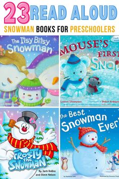 the best books for preschoolers to read this winter and snowman themed book list