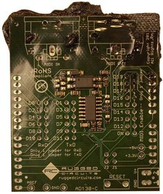 an electronic circuit board with many components on it