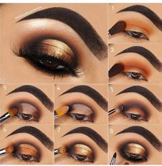 Pictorial 😍😍 Eyeshadow Pictorial, Halo Eye Makeup, Makeup Pictorial, Beginners Eye Makeup, Eye Makeup Techniques, Makeup Tutorial Eyeshadow, Makeup Help, Eye Makeup Steps, Eye Makeup Pictures