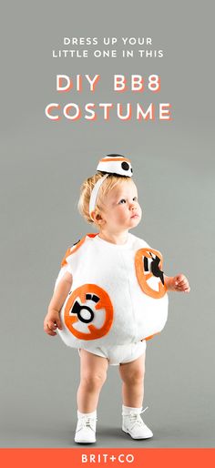 Creative Baby Costumes, Bb8 Costume, Best Baby Costumes, Baby Costume Ideas, Halloween Costumes You Can Make, Costume Ideas For Halloween, Clever Halloween Costumes, Homemade Costume, Star Wars Halloween