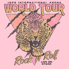 If you're looking for the hottest new trends, latest memes, and graphic apparel for every holiday and season you're in the right place! Take your everyday style to the next level with this comfy new girls' Leopard World Tour graphic T-Shirt from Lost Gods! Feel in the 1996 International Arena Rock n' Roll World Tour with this tee featuring a jaguar in distressed across the front. Make everything from workouts to running errands, or even just lounging around the house a little extra fun with thes Gods Girl, Sleeve Packaging, Girls Fleece, Graphic Apparel, Retro Logo, Kids Outfits Girls, Fashion Logo, Tour T Shirts, Fabric Names