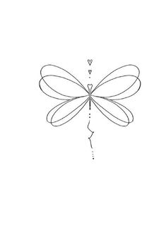 a line drawing of a dragonfly with hearts on its wings and eyes drawn by hand