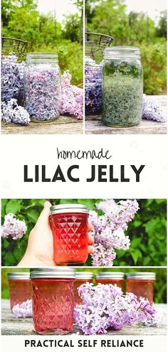 the instructions for how to make lilac jelly