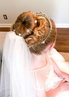 First Communion Updo, First Communion, Hair