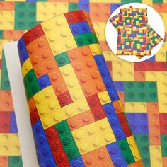 Leatherette Basics 20*30cm Lego Bricks Puzzle  Printed Smooth Leatherette Sheet, Long Leatherette Sheet Lego Room Ideas, Pig Print, Lego Blocks, Lego Room, Leather Supplies, English Cottage Style, Faux Leather Sheets, Lego Bricks, Leather Sheets