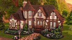 Retrouver dans cette épingle plein de maison type ferme, fantastique, cottage, etc Retrouver ainsi des pièces pour la décoration d'intérieur du foyer Spellcaster Home Sims 4, Sims 4 Houses Glimmerbrook, Sims Spellcaster House, Sims House Cottage, Sims House Aesthetic, Sims Glimmerbrook, Sims 3 Cottage, Sims 4 Glimmerbrook Houses, The Sims Cottage House