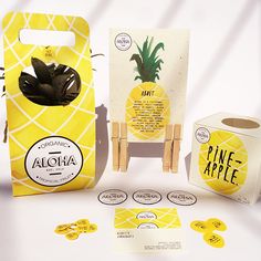 the packaging is designed to look like a pineapple