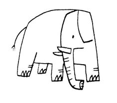 an elephant with the words elefante on it