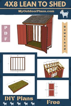 the instructions to build a shed for dogs and their owners are shown in this diagram