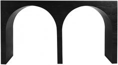 an arch shaped table with two arches on the top and one at the bottom, against a white background