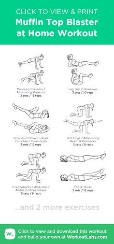 an exercise poster with instructions to use it for the home workouts and how to use them