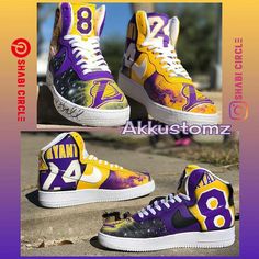 Costume Nike, Lakers Shoes, Kobe Bryant Basketball Shoes, Kobe Logo, Kobe Bryant Art, Kobe Bryant Basketball, Bryant Basketball, Kobe Bryant Shoes, Nike Shoes Women Fashion