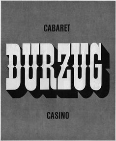 an advertisement for a casino with the word'burbug'in white and black