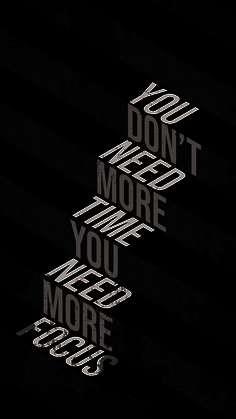 the words you don't need more are shown in black and white on a dark background