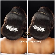 Nigerian Wedding Presents Gorgeous Bridal Hair & Makeup Inspiration By Unique Berry Hairs & Dave Sucre | Aham Ibeleme Photography Hair Updo Wedding, Black Hair Updo Hairstyles, Updo Wedding, Bridal Hair Makeup