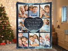 a christmas photo collage with the words, i love you to the moon and back