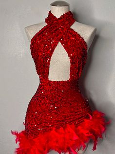 Sequin Dress For Costume Party During Party Season, Red Mini Evening Dress For Party, Glamorous Sleeveless Dress For Costume Party, Holiday Sequined Backless Dress, Sleeveless Sequin Holiday Dress For Costume Party, Holiday Sequin Sleeveless Dress For Costume Party, Sleeveless Sequin Dress For Holiday Costume Party, Holiday Sleeveless Sequin Dress For Costume Party, Red Fitted Mini Dress For Homecoming