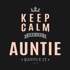 a black and white poster with the words, keep calm and let anette handle it