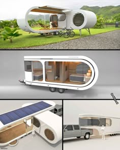 Luxury Camper With Huge Deck That Swivels Around Mobile House Design, Futuristic Things, Trailer House, Trailer Design, Capsule House, Mobile House