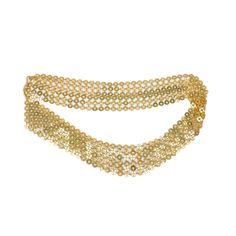 Make a statement this summer! The Wide Stella Chain Belt is the perfect accessory to add radiance to your look. Its luxurious golden chain and sparkling details create a stunning and eye-catching style that will have you looking your best no matter the occasion. Details: Clasp closure Gold Italian chain Made in the USA