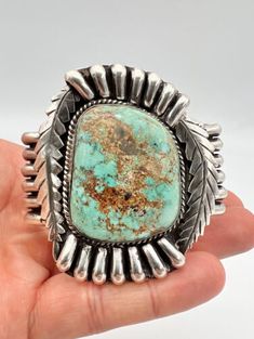 (eBay) Find many great new & used options and get the best deals for Vintage Navajo Sterling Silver Carico Lake Turquoise Stamped Cuff Bracelet 100g at the best online prices at eBay! Free shipping for many products! Vintage Navajo Jewelry, Taos Art, Vintage Turquoise Jewelry, Turquoise Silver Bracelet, Zuni Jewelry, Turquoise Jewelry Native American, Cute Nike Shoes, Navajo Jewelry, Navajo Turquoise