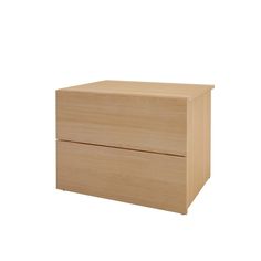 an empty wooden box on a white background