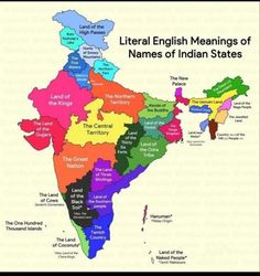 India World Map, Map Of India, Interesting Maps, Indian States, Indian History Facts, Geography Map, Interesting Facts About World, India Facts, Geography Lessons