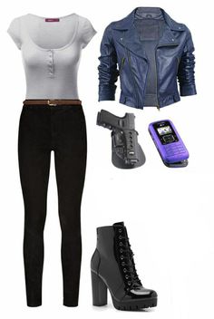 Fbi Outfits For Women, Fbi Agent Outfit, Badass Outfits For Women, Spy Outfit Women, Hope Outfits, Detective Outfit, Spy Outfit, Badass Outfit, Hunter Outfit