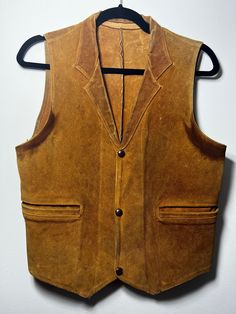 Vintage Brown The Cody Rancher Leather Vest Tag Reads Men's Size : 40 Fit's Men's Size : Small Willing to Answer Any and All Questions about Items.  Please ask for measurements if not listed and you are unsure of he vintage fit and/or can not find size chart on google.  All Items Sold AS IS. No Refunds. No Returns. Note* Items are not laundered unless adopted personally before selling, to reduce costs & to help combat the ongoing drought in California. See Shop Policy for Details. For More Photos & Other Items Visit : DeadPeoplesShit.com Mens Vintage Vest, Nanak Jayanti, California Drought, Mens Vest Jacket, Mountain Outfit, Guru Nanak, Vintage Vest, Mens Vests, Vintage Fits