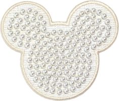 Blanc Disney Mickey Mouse Pearl Patch Disney Patches, Stoney Clover Lane, Stoney Clover, Mickey And Friends, Small Accessories, Custom Bags, Disney Mickey Mouse, Disney Mickey, Halloween Shopping