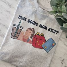 Cute Design ! Custom Made And Will Ship Within A Few Days! On Gildan Unisex Short Sleeve Sublimation Check Out My Page For More Designs!:) Ms Rachel, Cute Design, Mom Shirt, Unisex Shorts, Mom Shirts, Cute Designs, Custom Made, Tops & Tees, Womens Tops