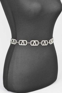 Complete your outfit with our Plus Size Rhinestone Logo Chain Belt. The sparkling rhinestones and sleek chain design not only add a touch of elegance but also provide comfortable support. Perfect for accessorizing your favorite dress or jeans, this belt is a must-have for any stylish plus size wardrobe. Plus Size / AdjustableWidth - 1"Length - 57.5"Composition - Rhinestone, MetalLead & Nickel Compliant Wardrobe Plus Size, Plus Size Wardrobe, Plus Size Rhinestone, Chain Design, Stylish Plus, Boutique Homes, Novelty Socks, Chain Belt, Handbag Shoes