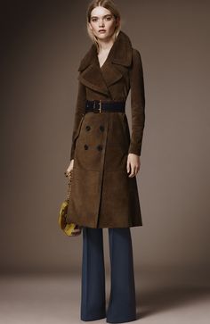 Pre Fall 2016, Living In London, Burberry Coat, Fall Fashion 2016, Burberry Prorsum, Suede Coat, Brown Coat, 2016 Fashion