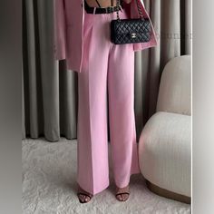 New With Tags Composition- 55% Polyester 45% Lyocell 3067/419 Measurements Waist- 33” Rise- 13.5” Inseam- 33” Price Is Firm Full Length Pants, Zara Jumpsuit, Zara Pants, Pants Trousers, Pant Jumpsuit, Full Length, Wide Leg, Pants For Women, Composition