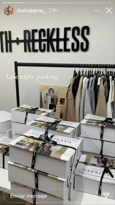 an image of clothes on display in a store