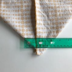 a piece of cloth with a measuring tape on it