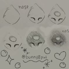 How to draw a cartoon nose step by step