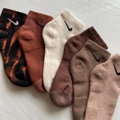 Get Cozy In These Trendy Colored Socks! Sizes: M: Women's Size 6-10 / Men's Size 5-8 L: Women’s Size 10-13 / Men’s Size 8-12 Made To Order: I Can Ship 1-2 Days. Note: 1. These Are Hand Dyed & The Colors May Appear Slightly Different Than What’s Pictured. 2. Over Time There Will Be Some Fading Through Wear & Repeated Washes. 3. A Fixative Is Used To Prevent Color Bleeding, But Some Bleeding Is Still Possible. Hand Wash The First Few Washes Care Instructions: - Hand Wash Separately In Cool Water - Comfortable Soft Brown Socks, Nike Ankle Socks, Trendy Things, Maroon Nike, Fall Neutrals, Nike Sweats, Nike Socks, Nike Zip Up, Colorful Socks