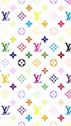 the louis vuitton pattern is multicolored