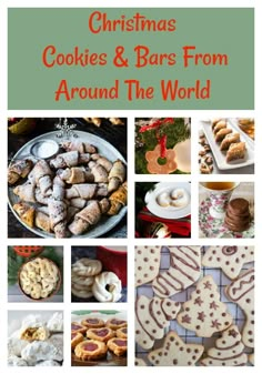 christmas cookies and bars from around the world